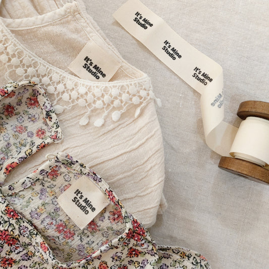 Natural Cotton Ribbons For Name Stamps