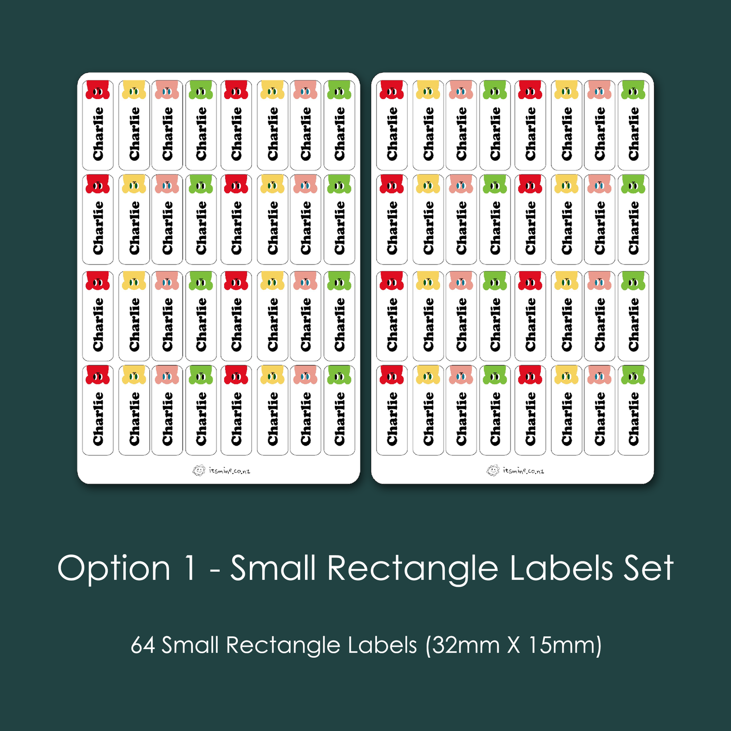 Teddy bear Small Rectangle Labels