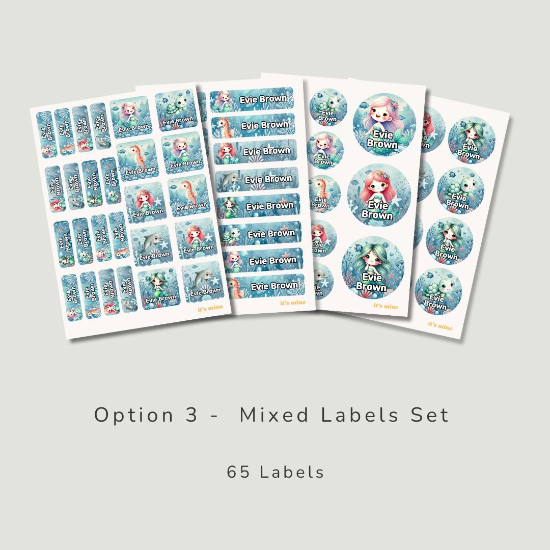 Mermaids & Sea friends Labels