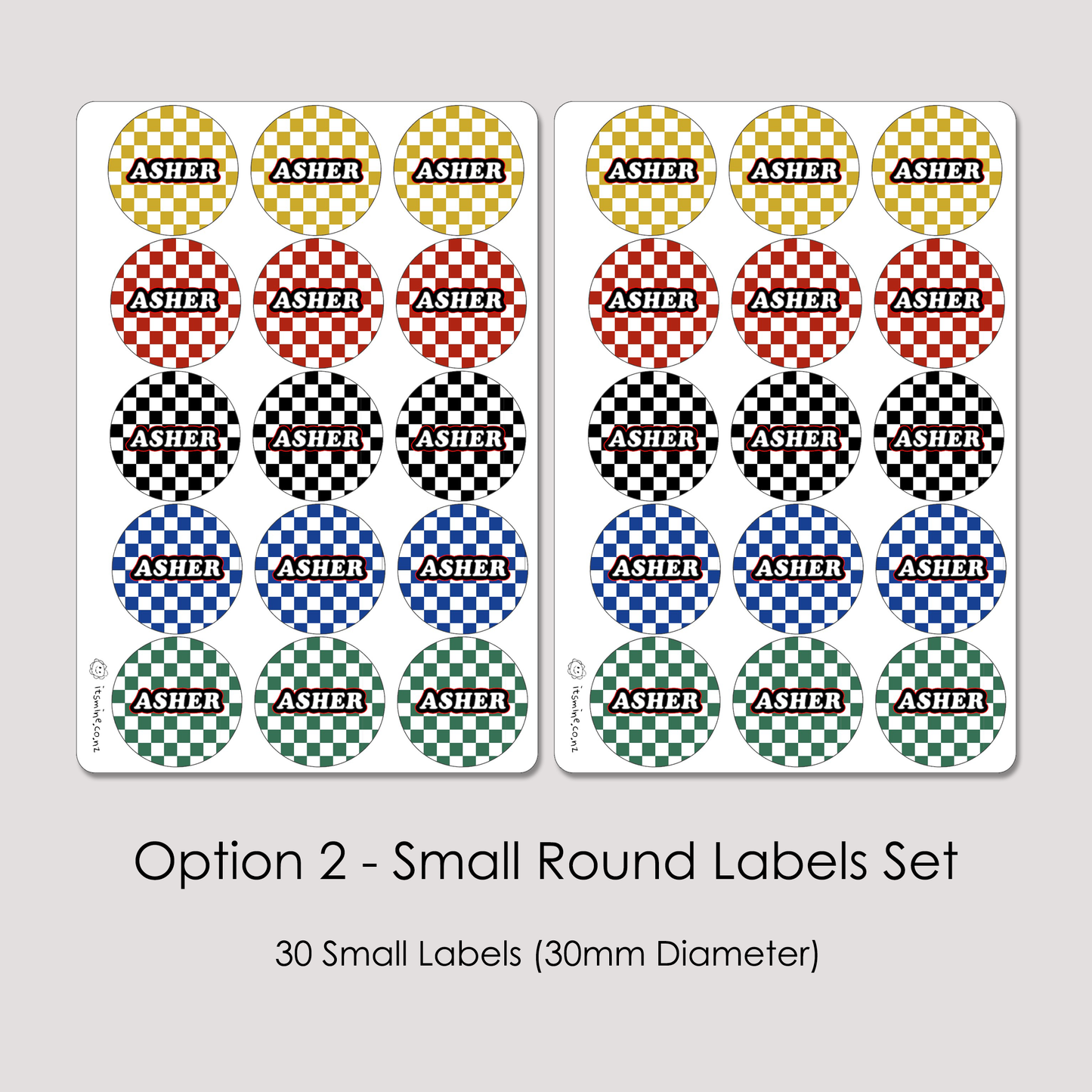 Checkerboard Labels Option2