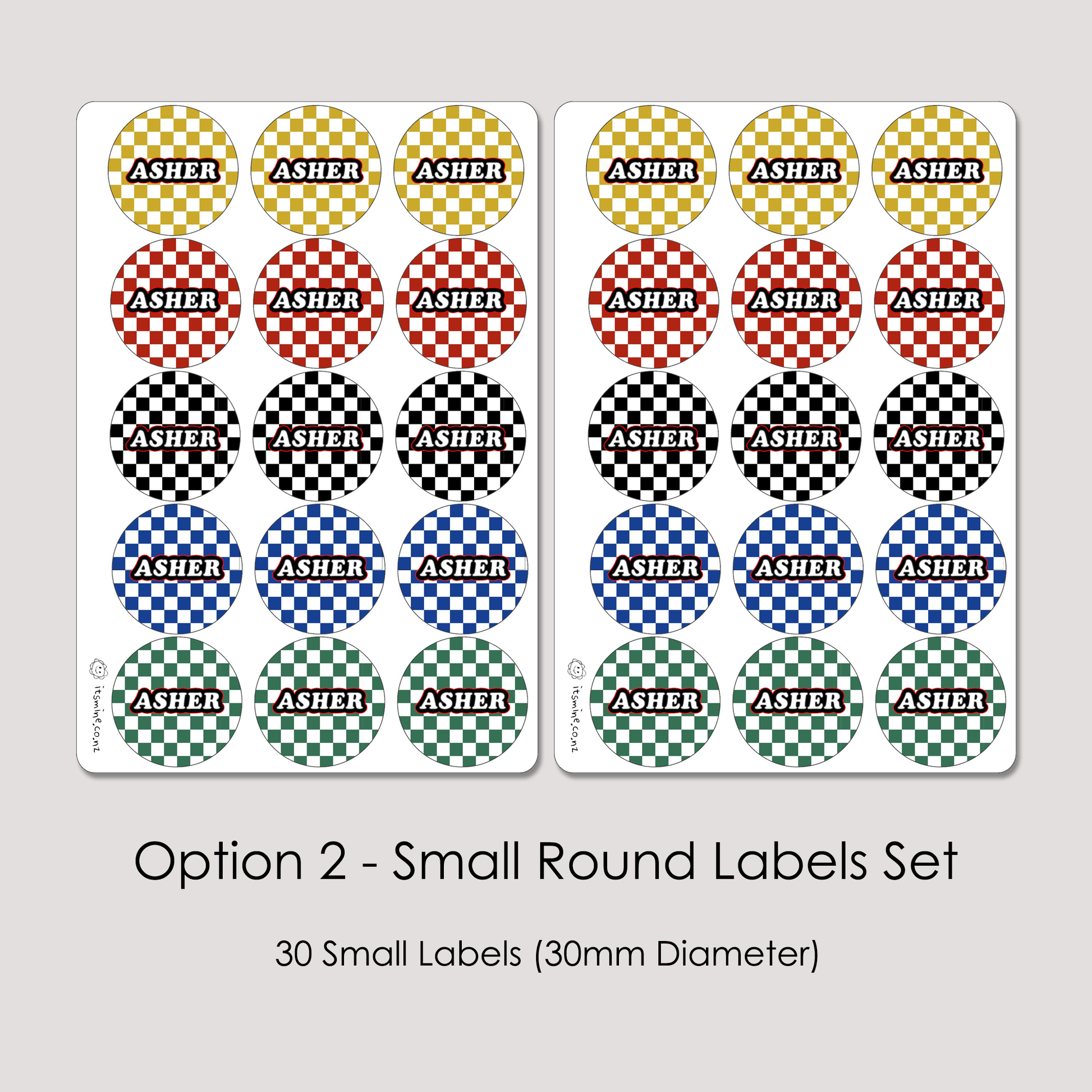 Checkerboard Labels Option2