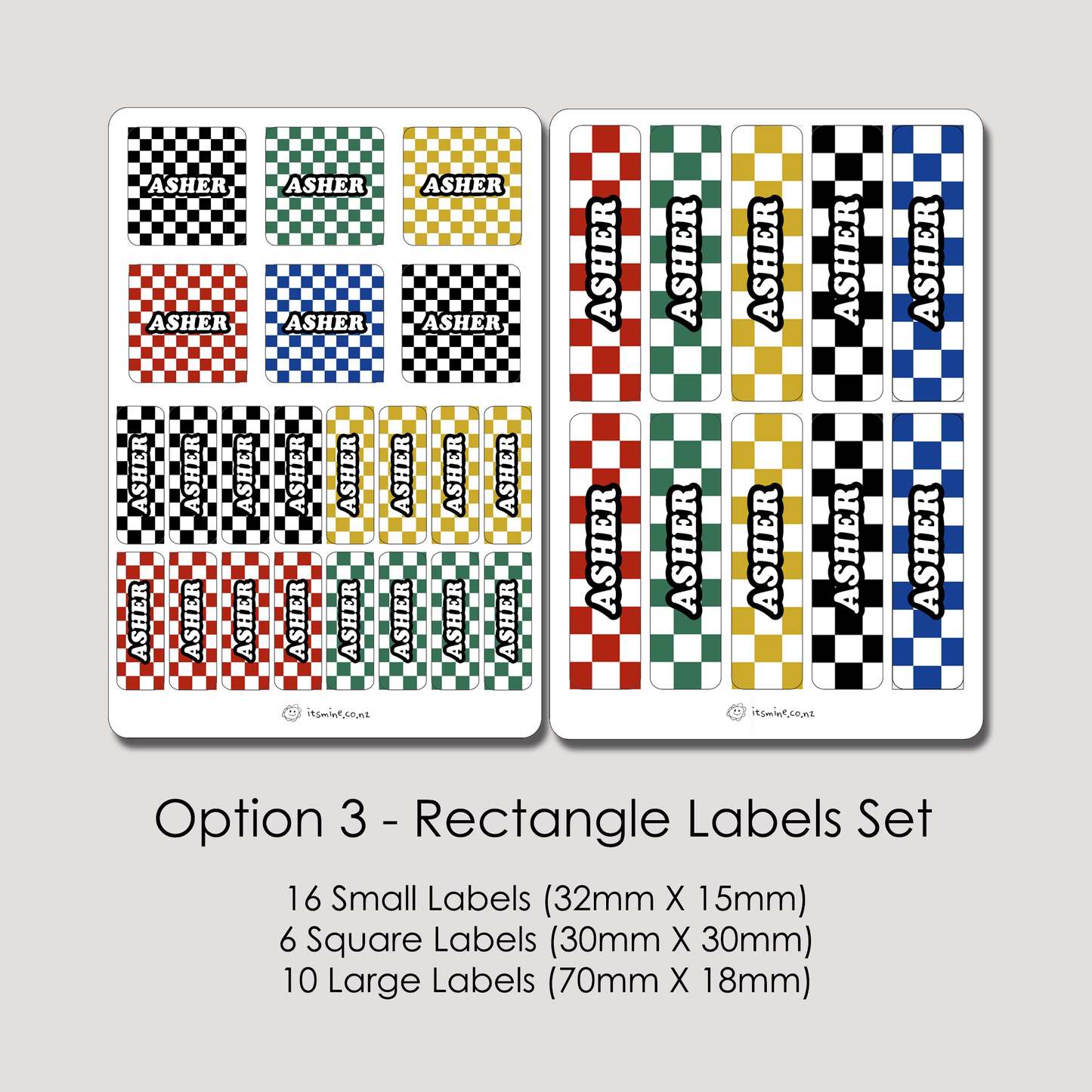 Checkerboard Labels Option3