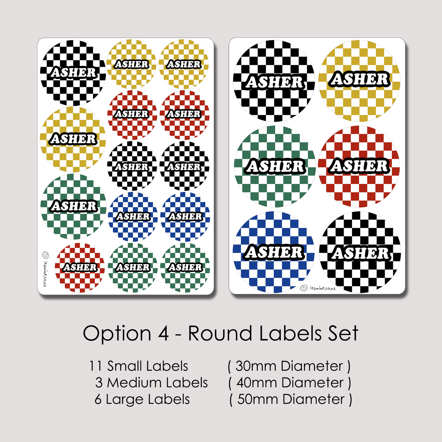 Checkerboard Labels Option4